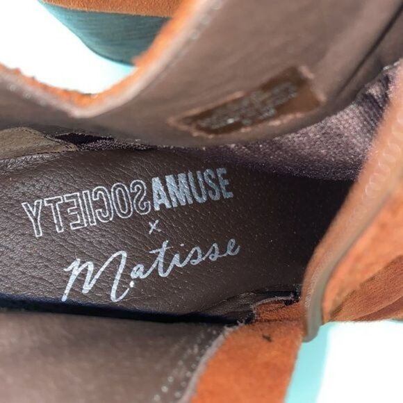 Amuse Society x Mastisse Ankle Booties Size 8 .5 - Picture 8 of 11